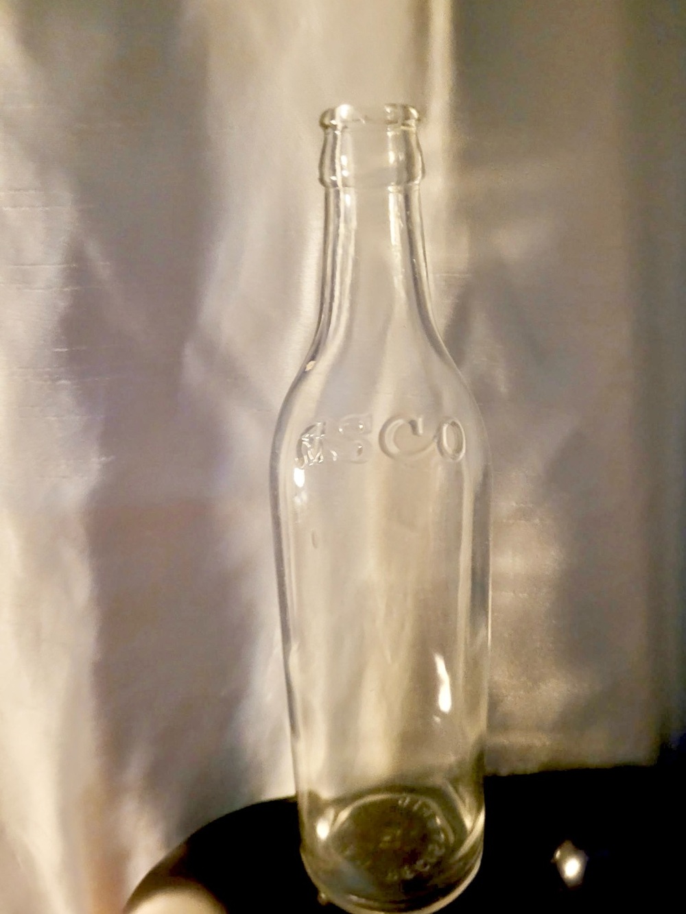 ASCO Embossed Glass Soda Bottle